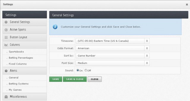 General Settings