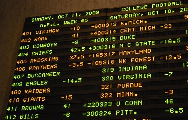 lv betting odds college football